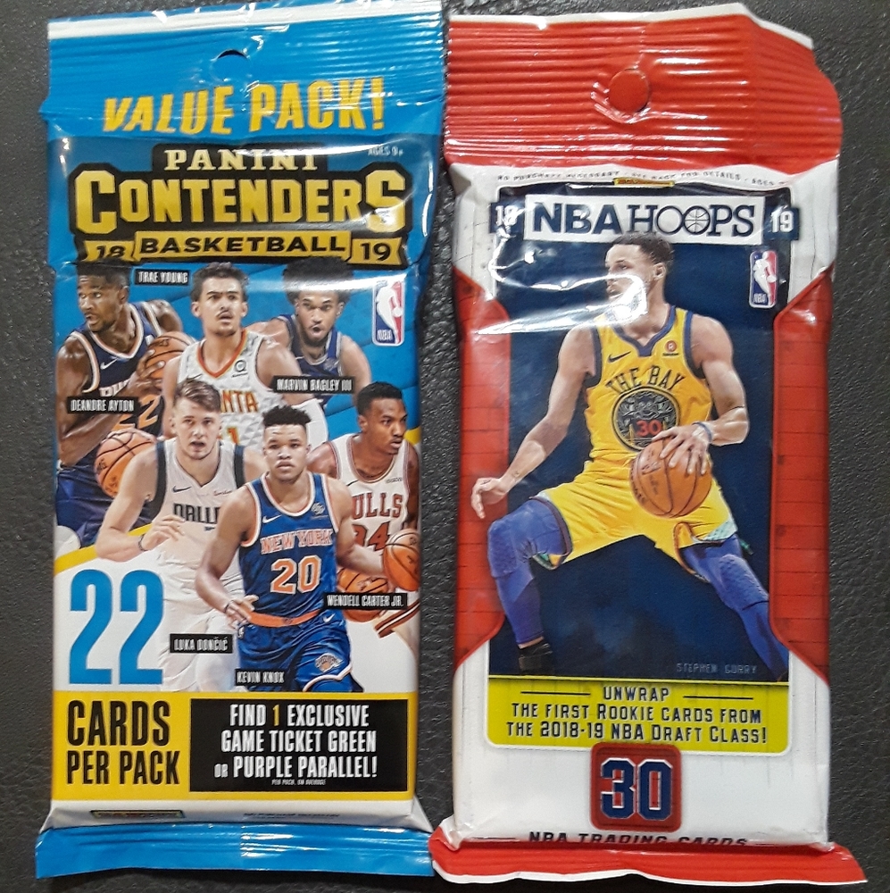 2018 Panini Contenders & NBA Hoops Fat Packs
